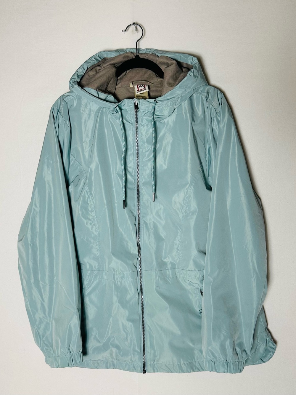 Avalanche Outdoor Supply Mint Green Hooded Windbreaker Jacket XL Gorpcore